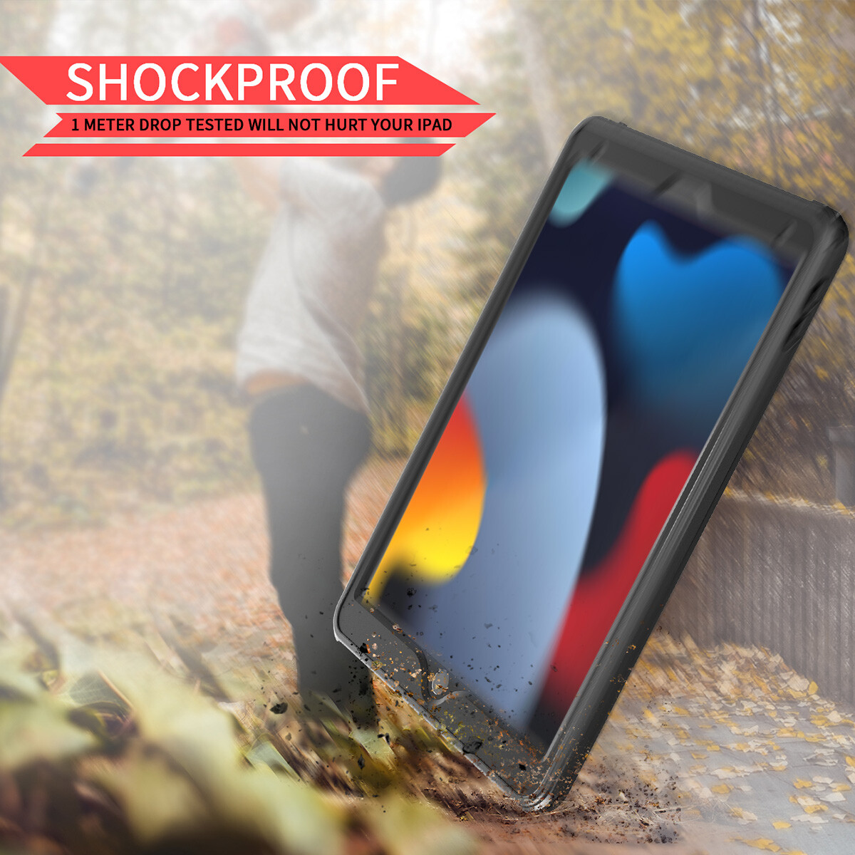 For iPad 9th/8th/7th Generation 10.2 Case Waterproof Shockproof Underwater Cover