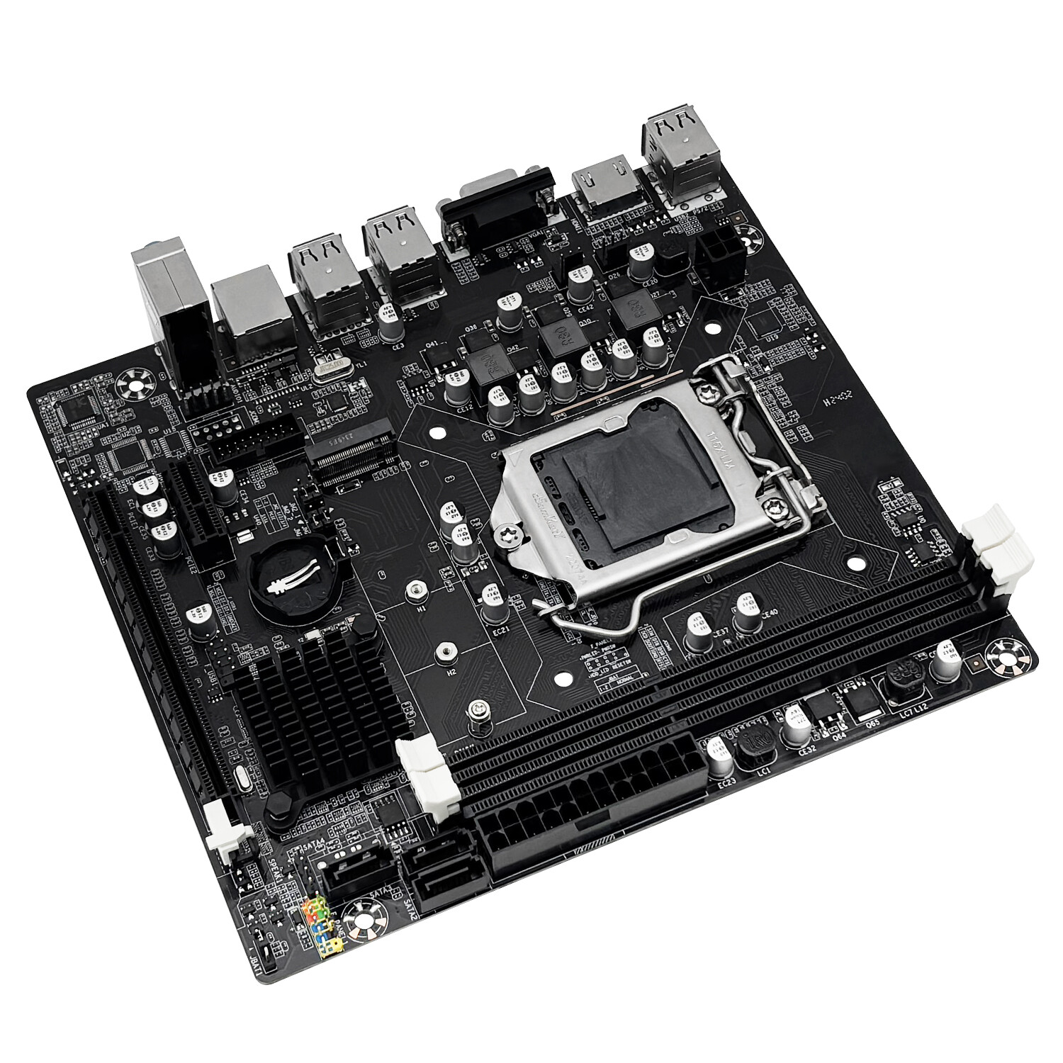 JUXIESHI H61C ITX Motherboard LGA 1155 DDR3, M.2 for Intel 2nd/3rd Gen CPUs