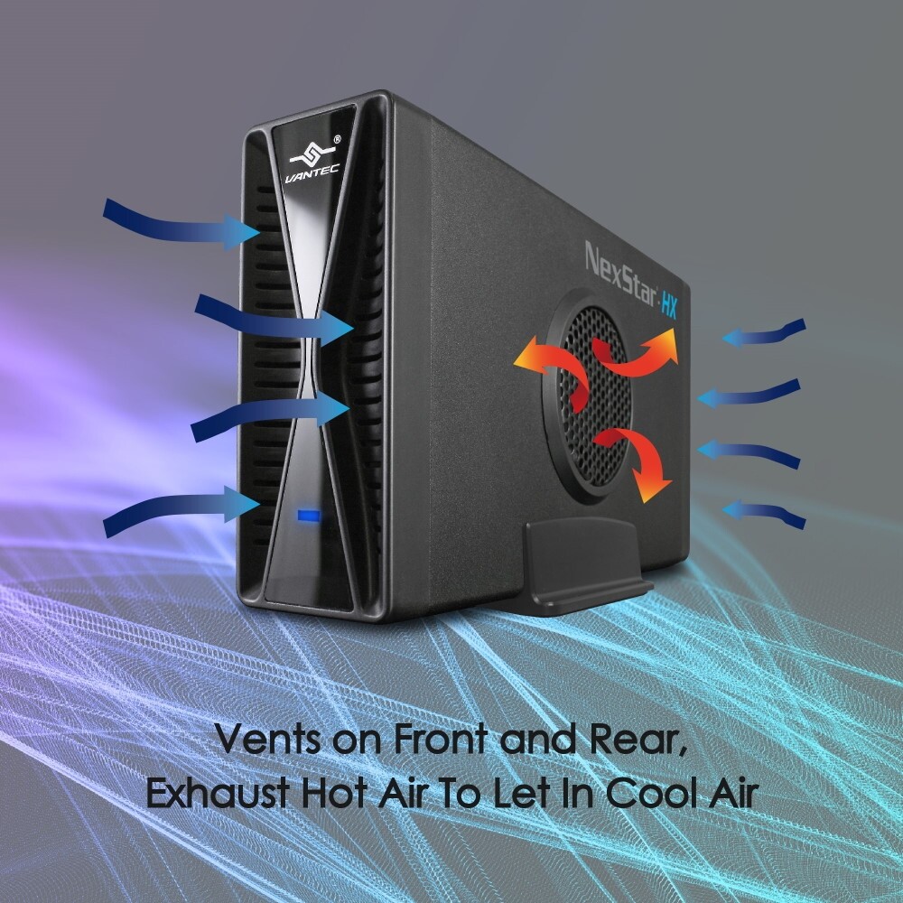 NexStar® HX, 3.5″ SATA III Hard Drive Enclosure USB 3.0 With Fan