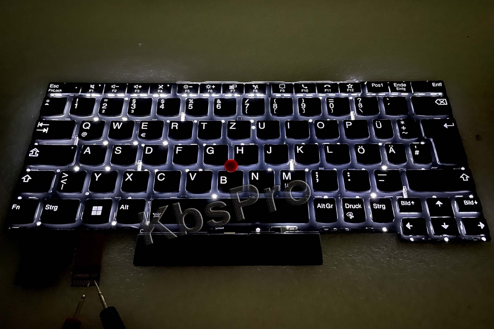 Backlight Keyboard German for Lenovo ThinkPad X390 Yoga 20SX-002UGE Keyboard