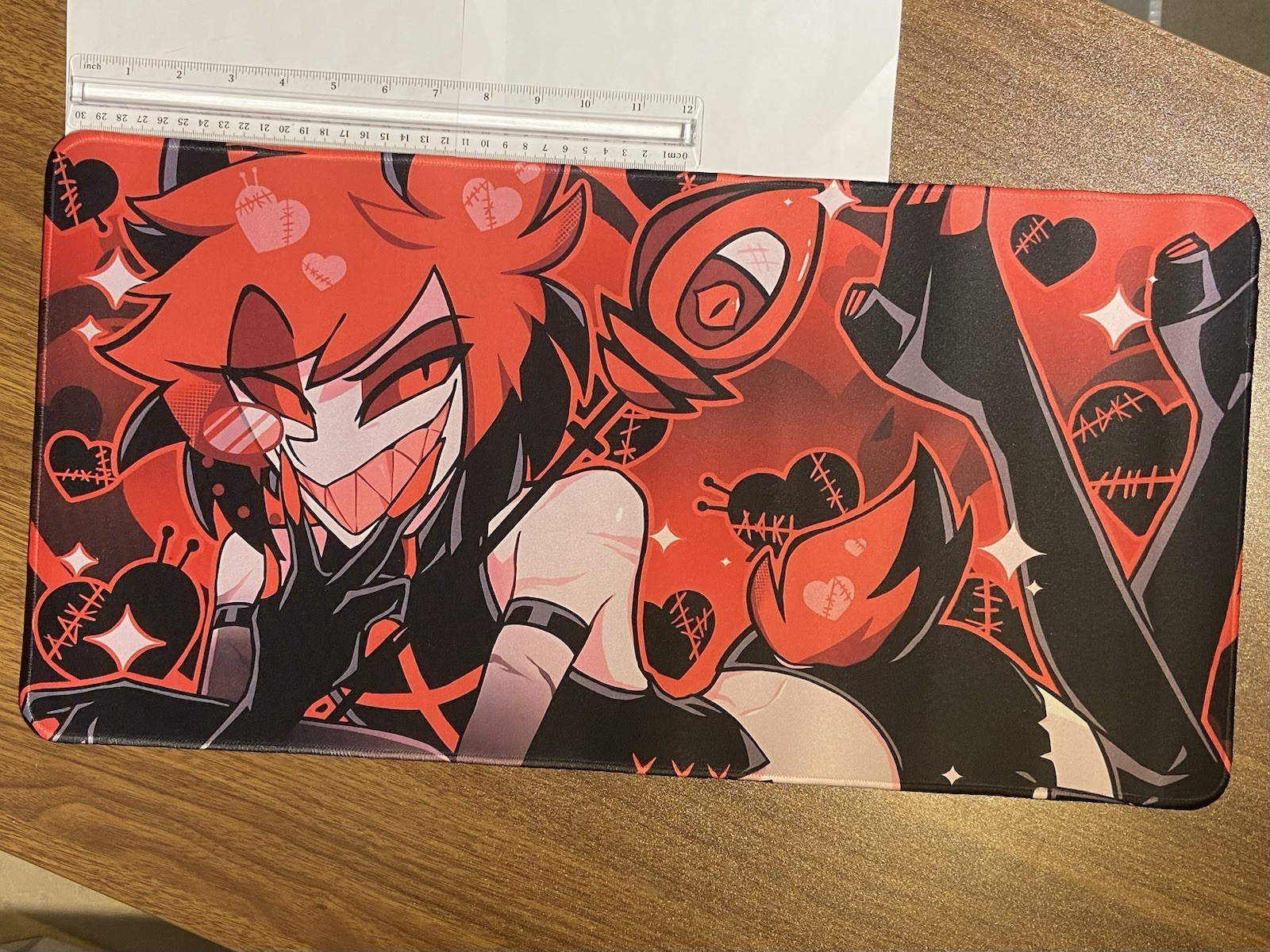 Hazbin Hotel Alastor 23x11x2mm Keyboard Desk Mat – READ DESC FOR DETAILS!