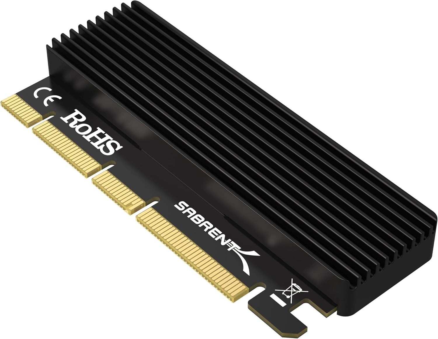 Ultra-Fast M.2 NVMe SSD PCIe X16/X8/X4 Adapter with Aluminum Heatsink