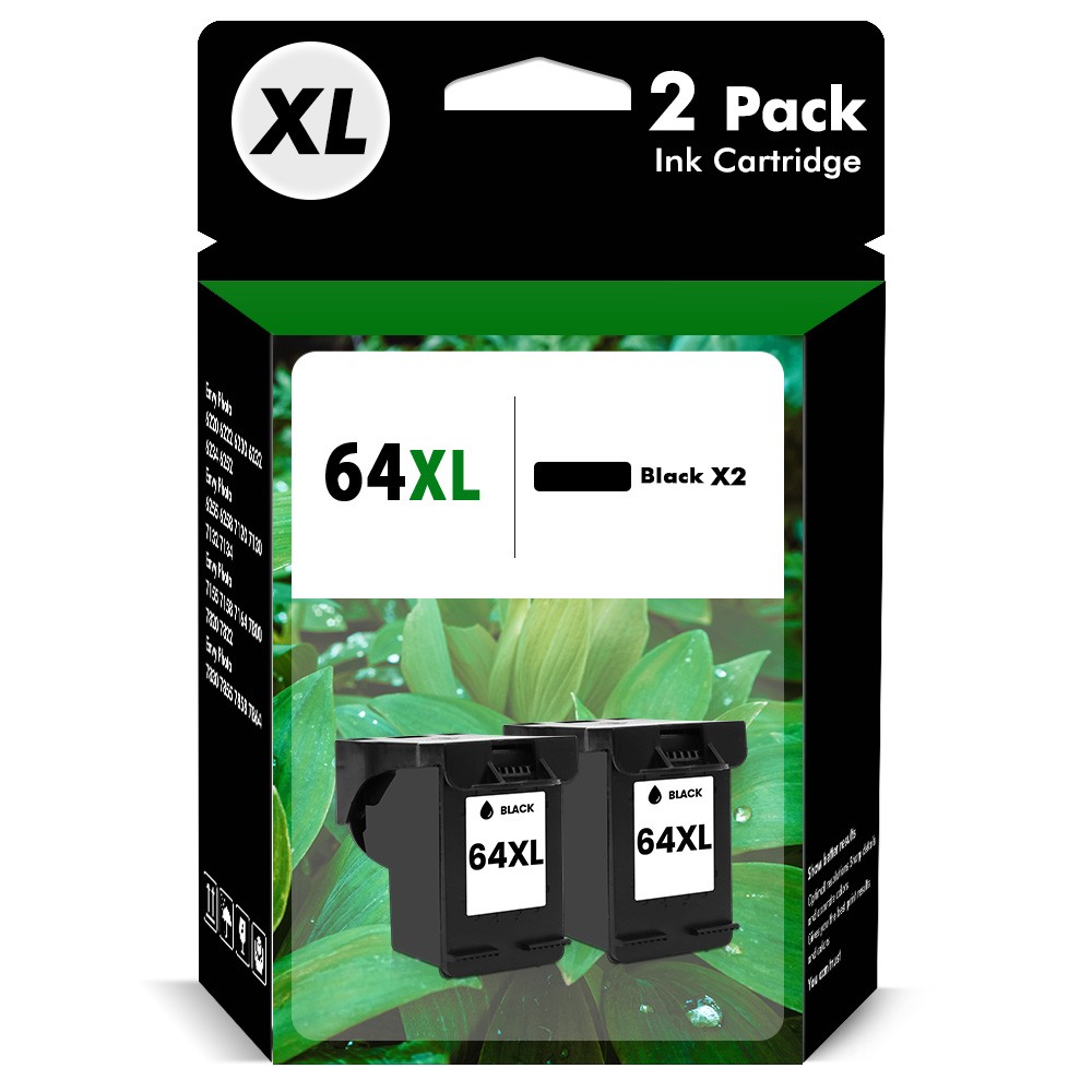 64XL Ink Cartridges for HP 64 XL Envy 6255 7855 7155 7858 6252 7800 7164 Combos