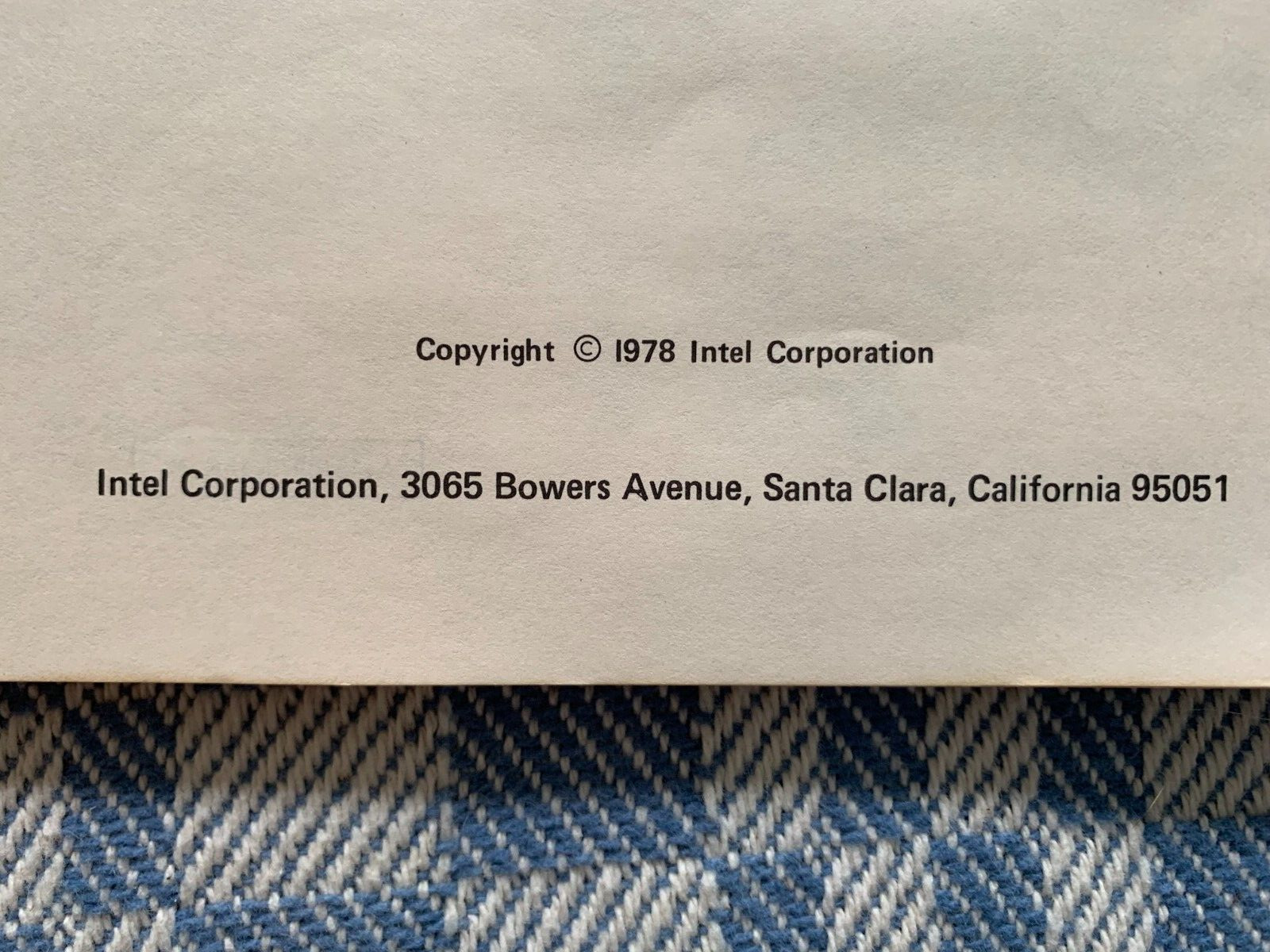 1978 Intel SDK-85 System Design Kit User’s Manual # 9800451B Good Condition.