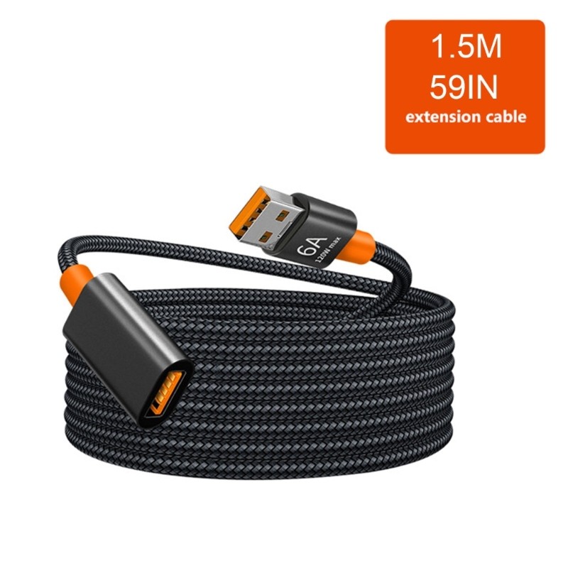 150cm USB 3.0 Cable Fast Charging Cord Durable USB Male to Female Charger Cable
