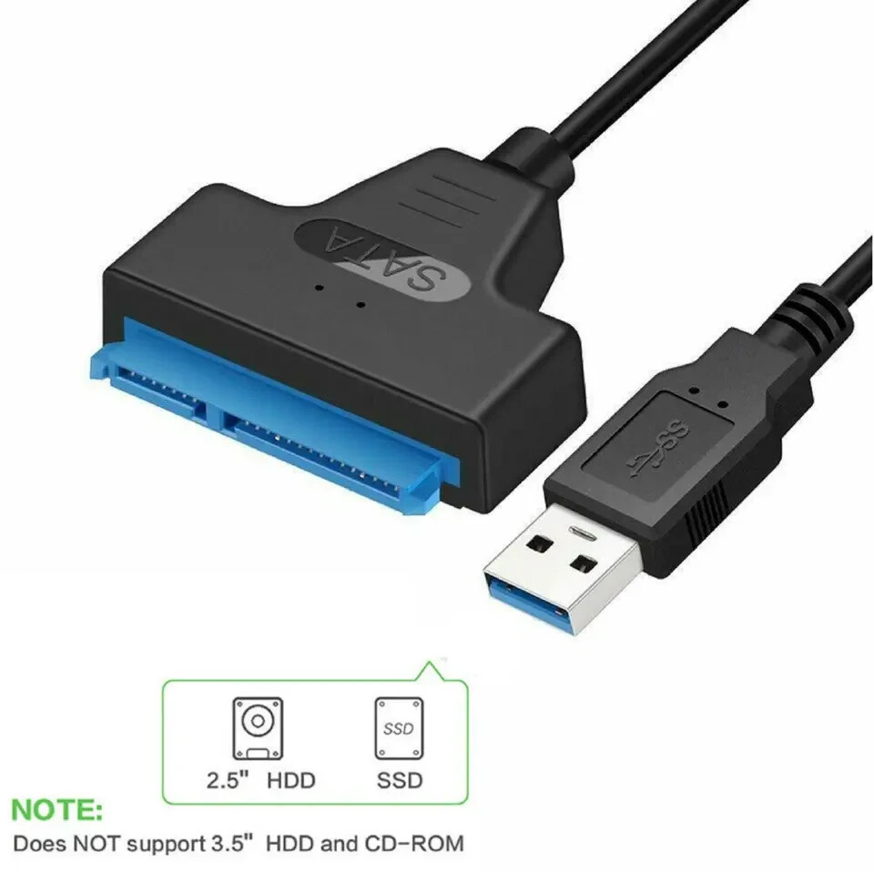 USB 3.0 to 2.5″ SATA III Hard Drive Adapter Cable UASP -SATA to USB3.0 Converter