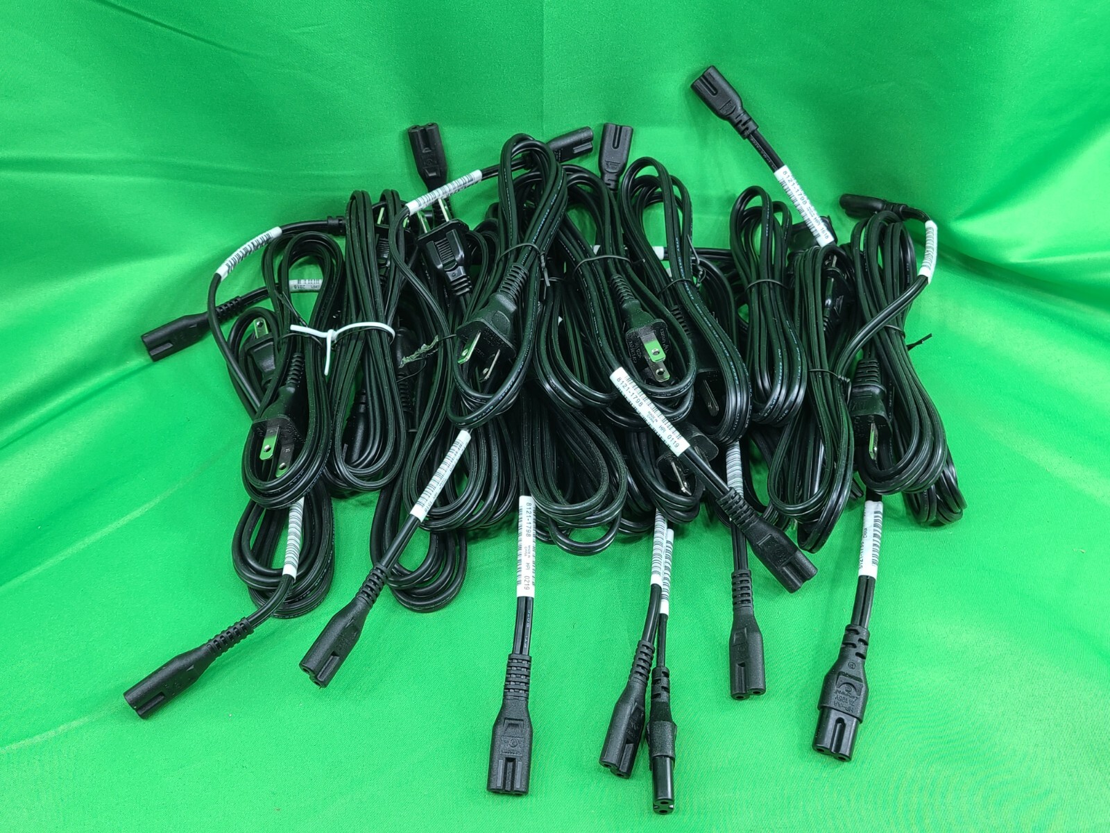 Lot of 100 Standard 5ft 2-Prong AC Power Cord/Cable for PS2 PS3 Slim Laptop