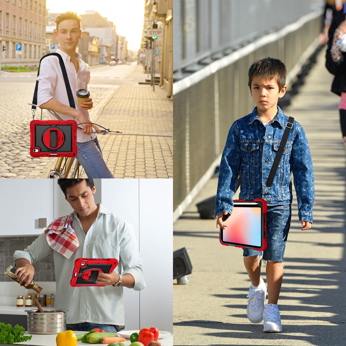 Heavy Duty Shockproof Stand Case Cover For iPad 9th/8th/7th/6th/5th Generation