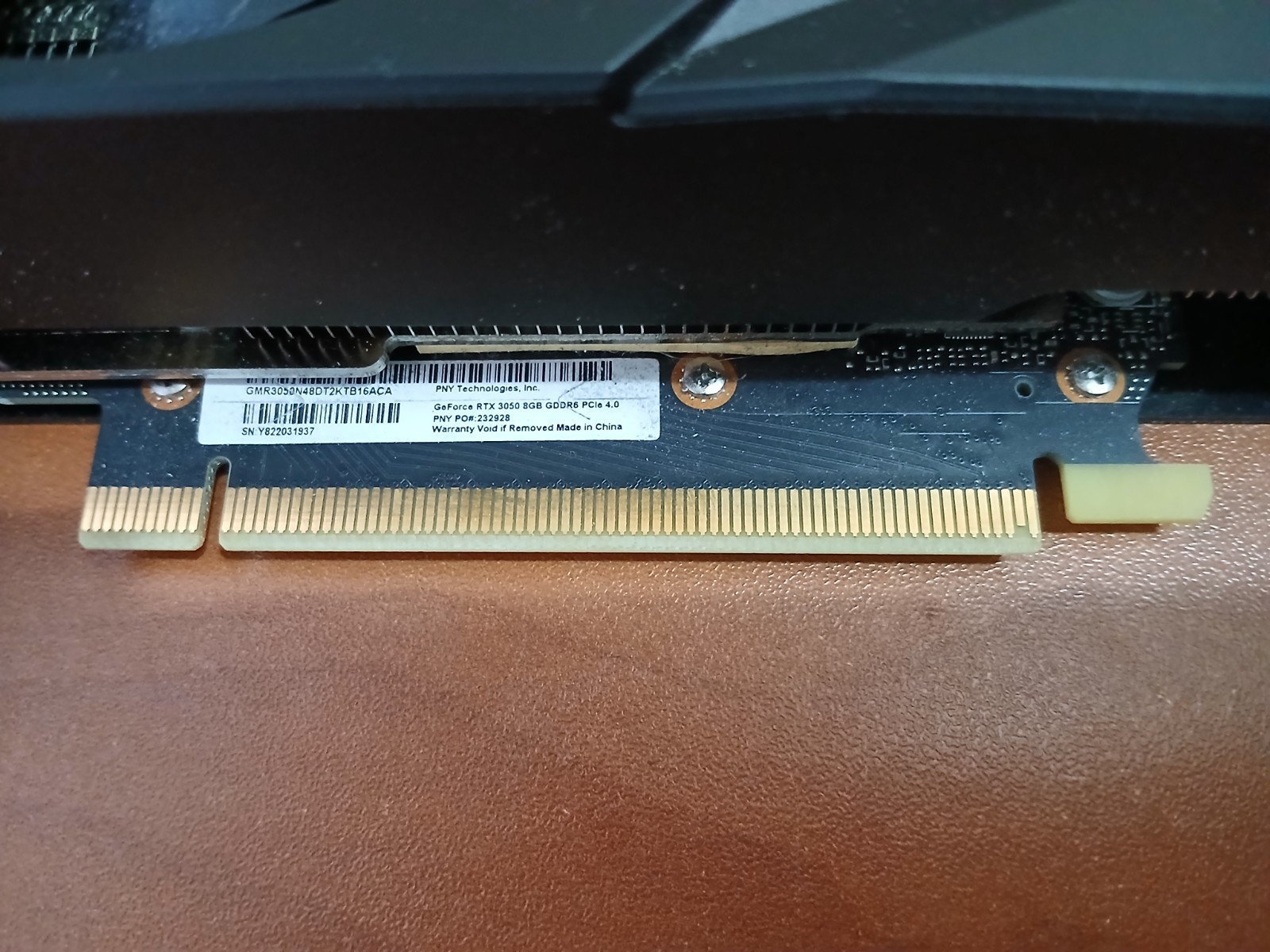 PNY Nvidia GeForce RTX 3050 8GB GDDR6 Graphics Card GPU PC Used