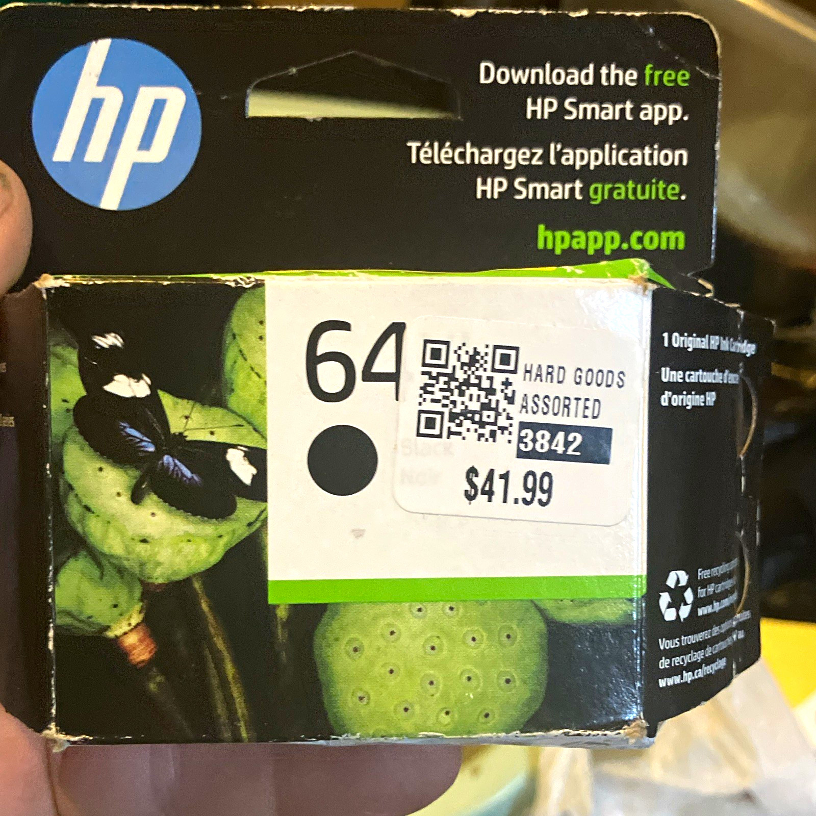 HP 64XL Black Genuine/Original Inkjet Ink Cartridge (Model 64XL)