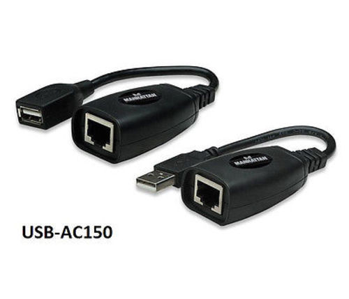 USB 2.0 Line Extender Over CAT.5e, Up to 196ft – Manhattan 179300