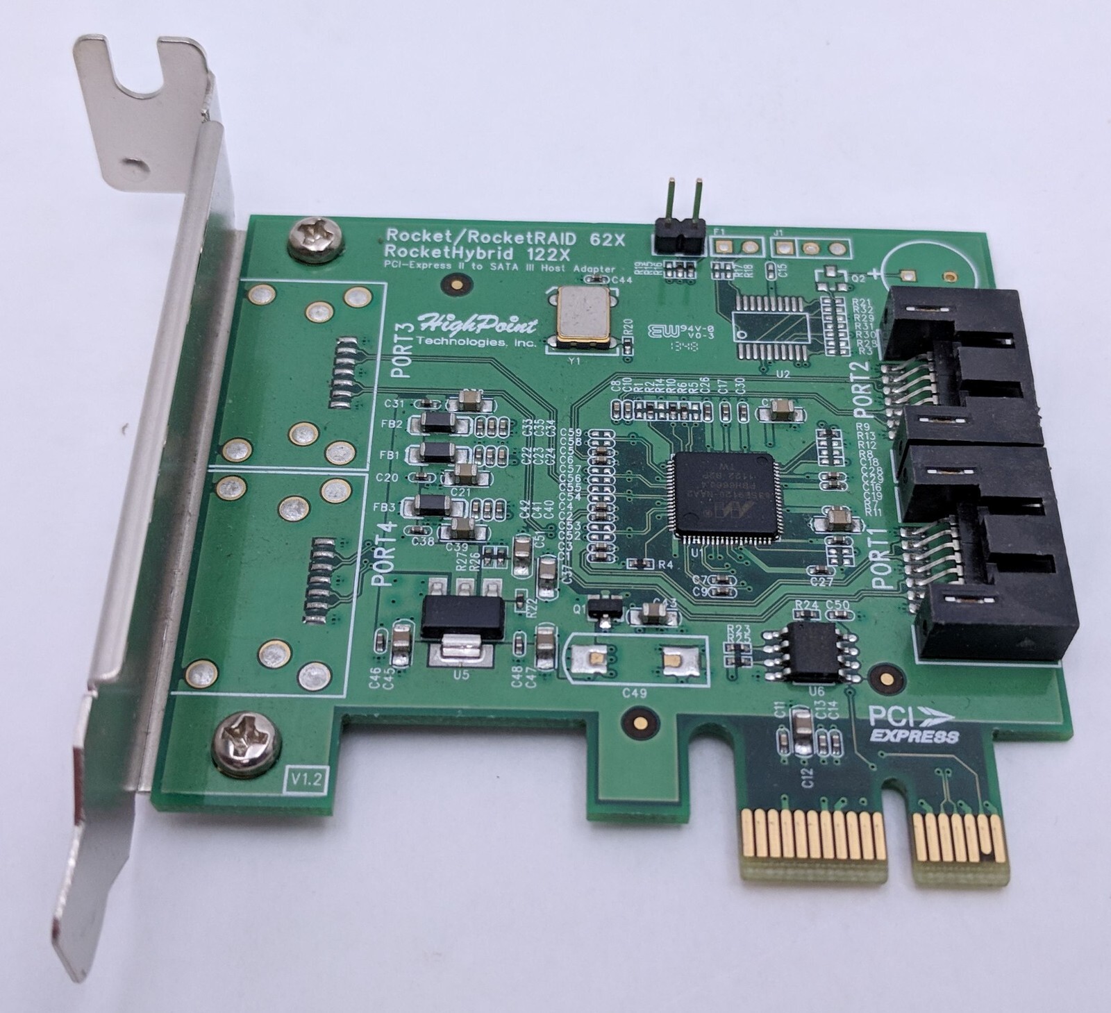 HighPoint Rocket/RocketRAID 62X RocketHybrid 122X Dual Port SATA Host Adapter