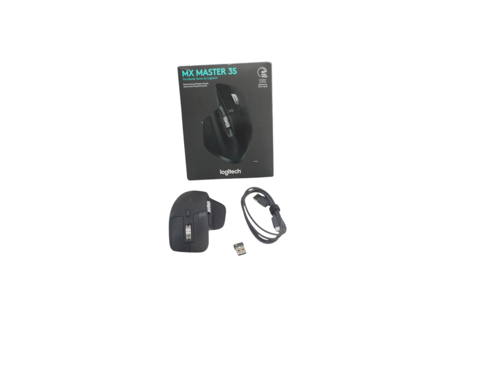 Logitech MX Master 3S Wireless Mouse – Black Graphite – Wireless Bluetooth,.