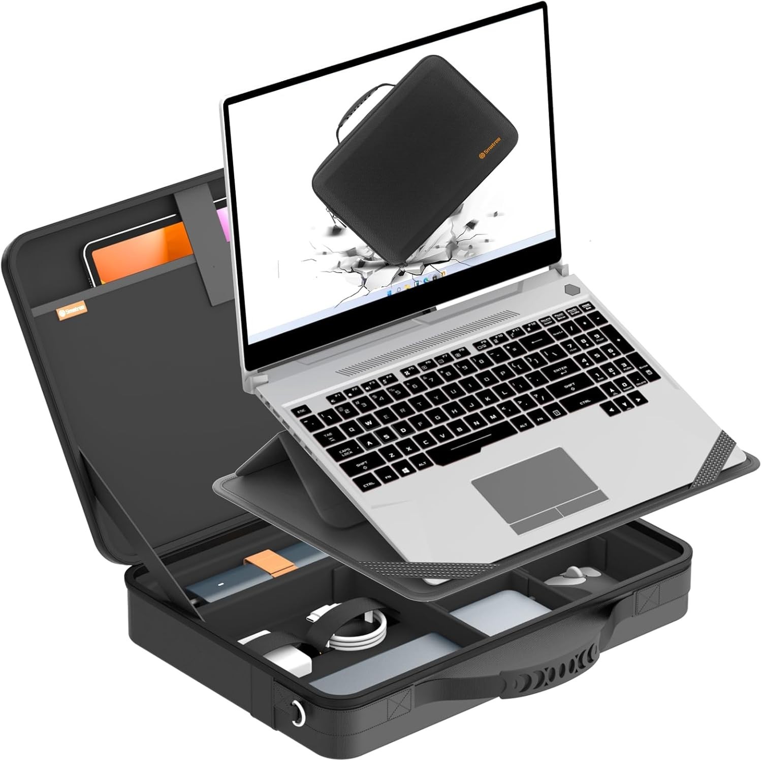Water-Resistant 2-in-1 Laptop Case & Stand for 15.6” ASUS Models, Heavy Duty