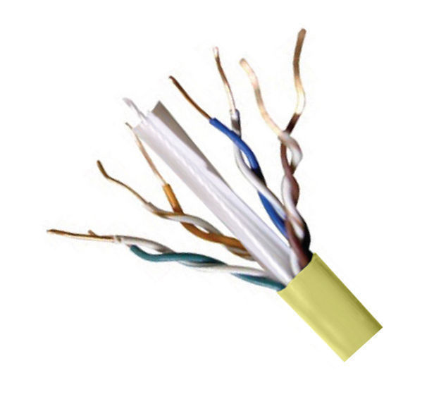 Lot of 3 – CAT6E Ethernet 550MHz CMR Cable Yellow 1000FT 23 AWG COPPER