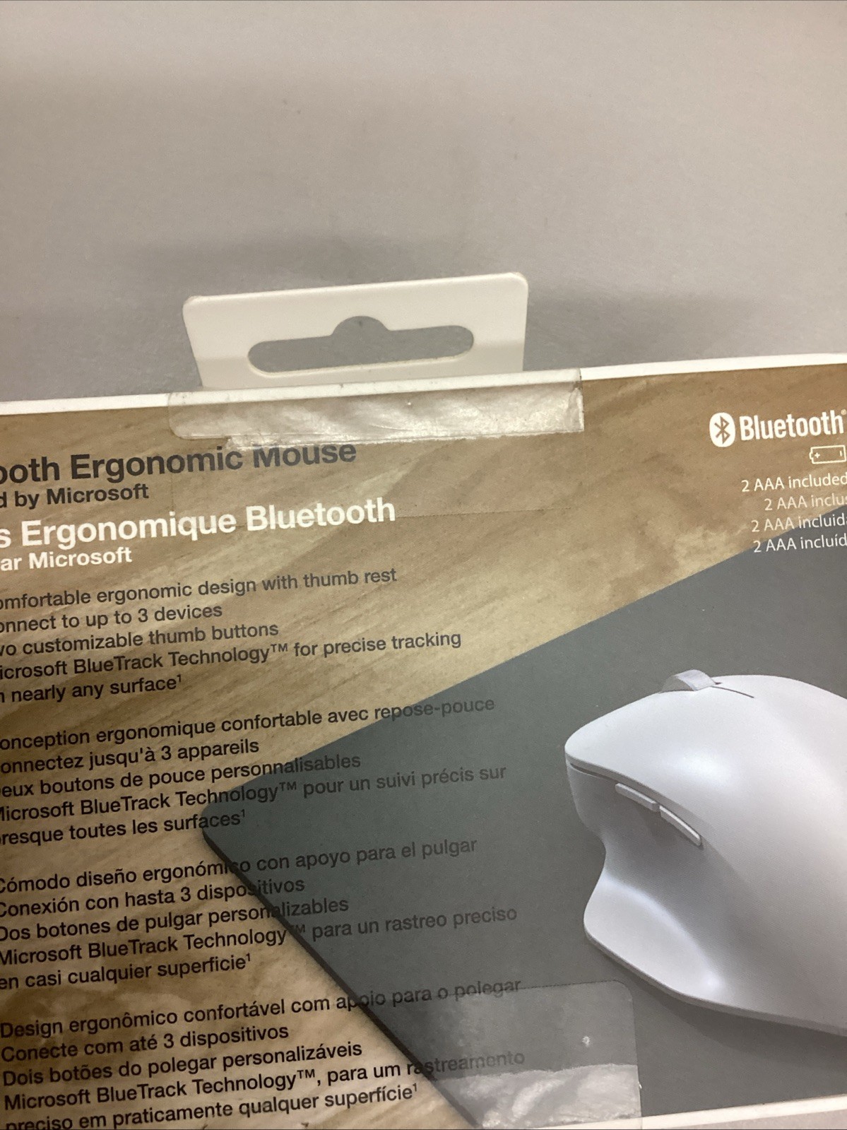 Incase Bluetooth Ergonomic Mouse Microsoft, Glacier, Multi-Device, Thumb Rest