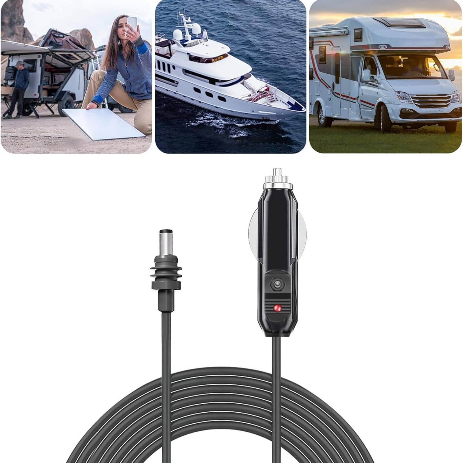 Car Power Cable for Starlink Mini Outdoor RV Truck Waterproof 12V-24V