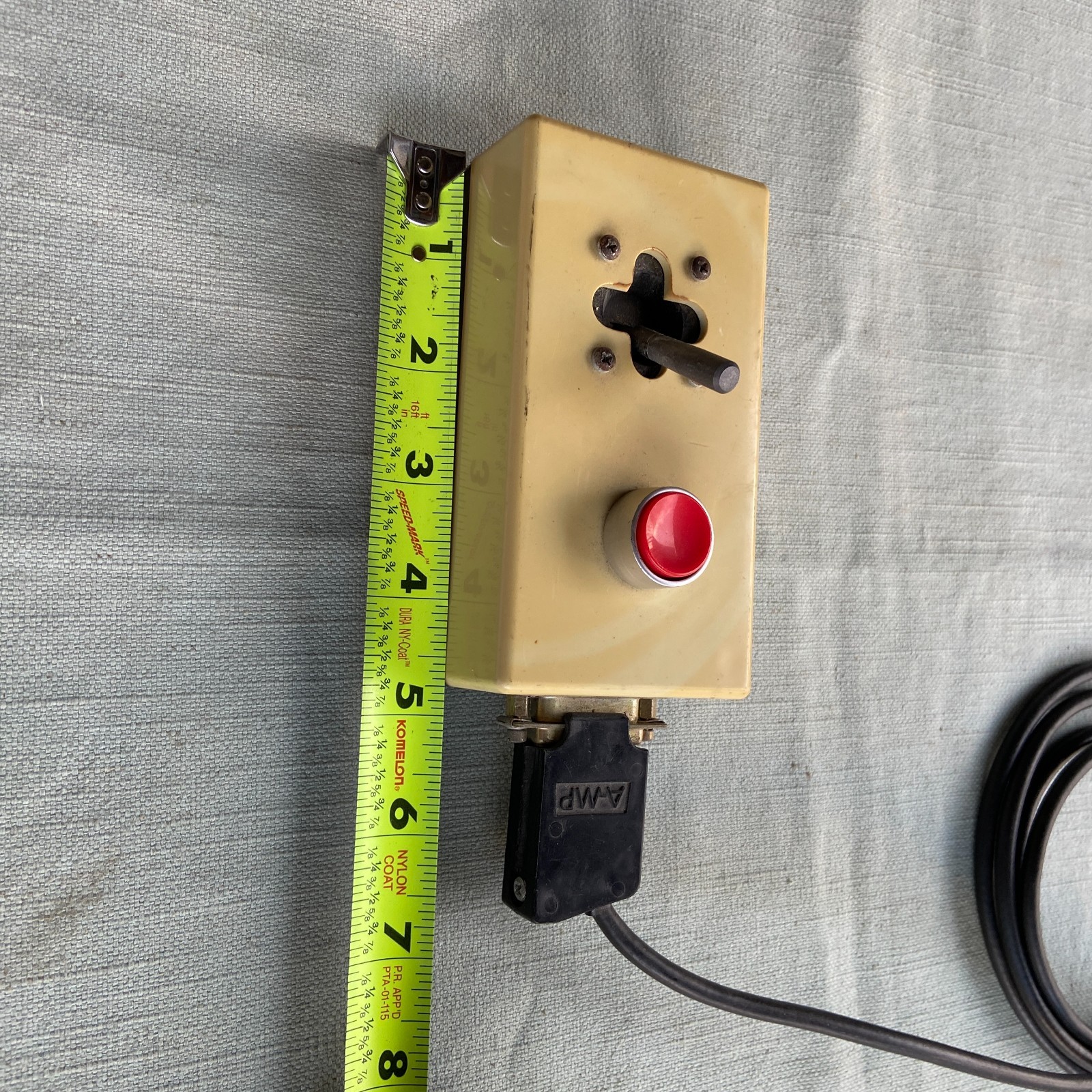 Vintage Computer Mouse Control ? Push Button Joystick Red Button TG AMP IBM ? PC
