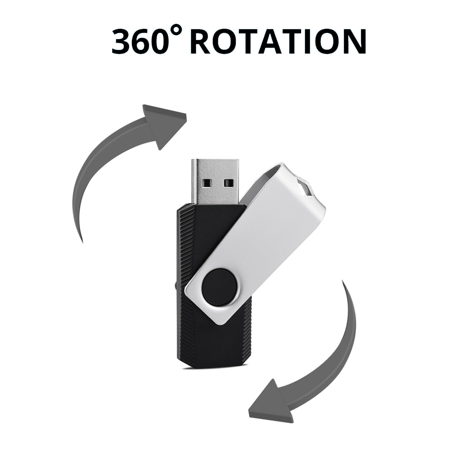 Wholesale 10/ 20/ 50/100pcs 128MB Metal Swivel USB 2.0 Flash Drives Memory Stick