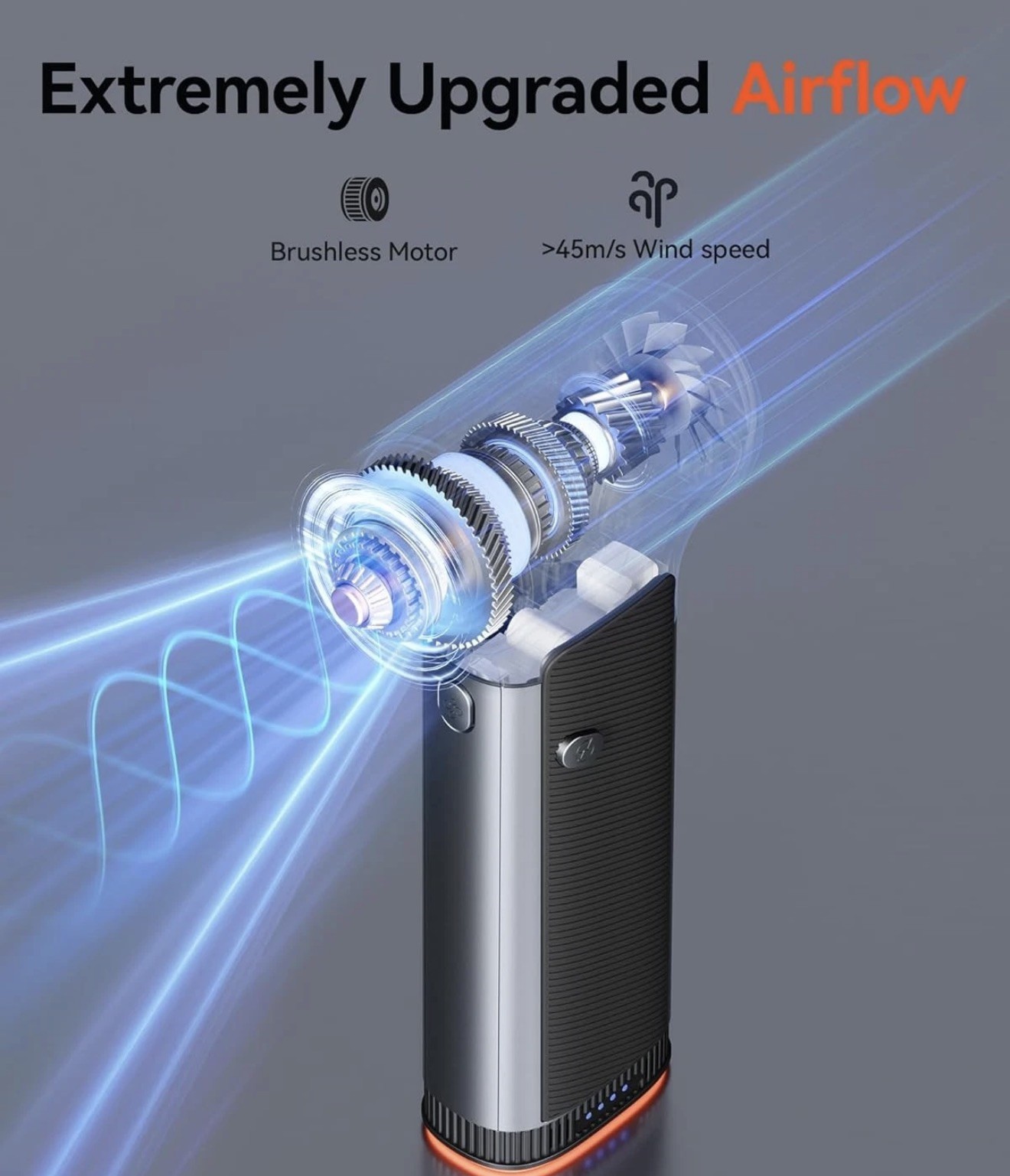 WOLFBOX Handheld MF200 Electric Air Duster with Removable Battery Mini Blower 1