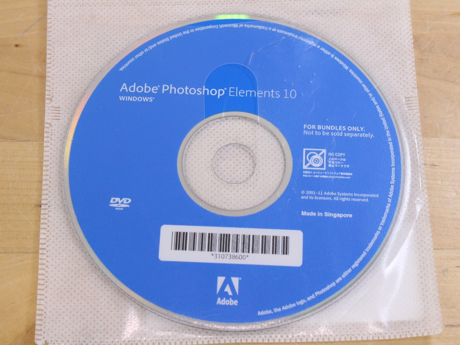 Adobe Photoshop Elements 10 Discs Only for PC & MAC with Serial Number DVDs
