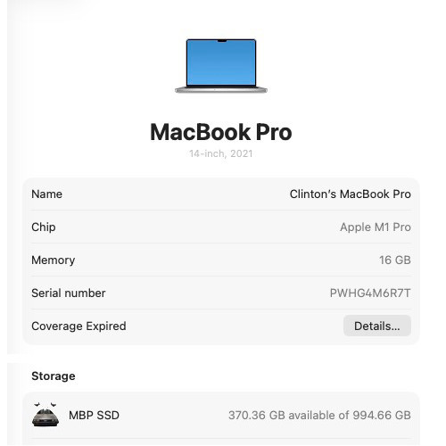 14″ MACBOOK PRO • M1 Pro • 16GB RAM • 1TB + Faster 140W Power & Real Wood Skin!