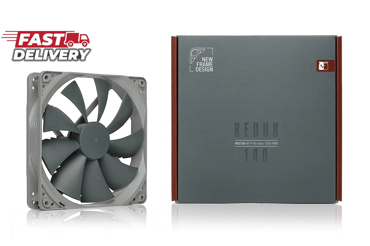 Noctua Nf-P14S Redux-1500 PWM, High Performance Cooling Fan, 4-Pin, 1500 RPM (14