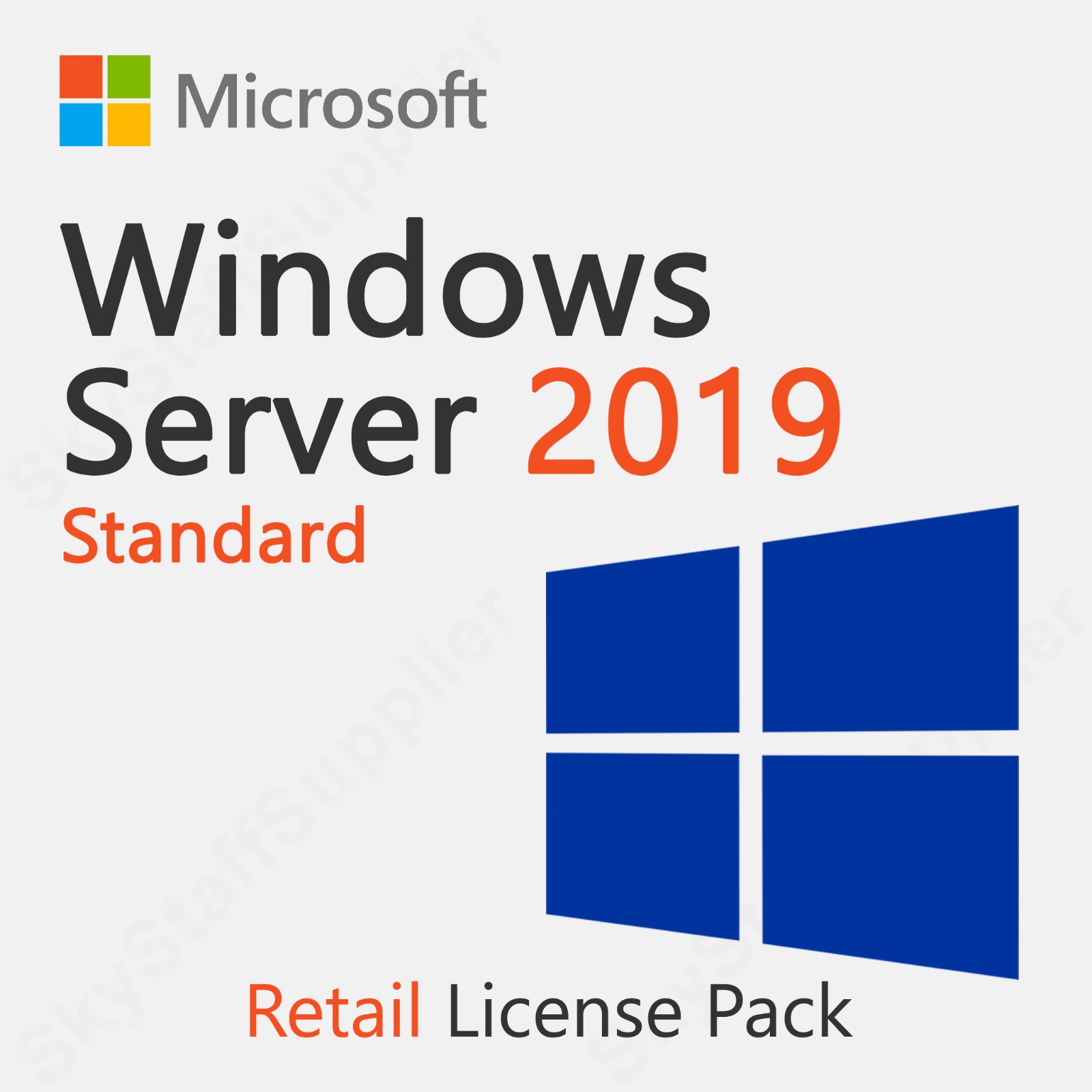 Windows Server 2019 STANDARD x64 24 CORE License Key + 10 CALs RETAIL PACK
