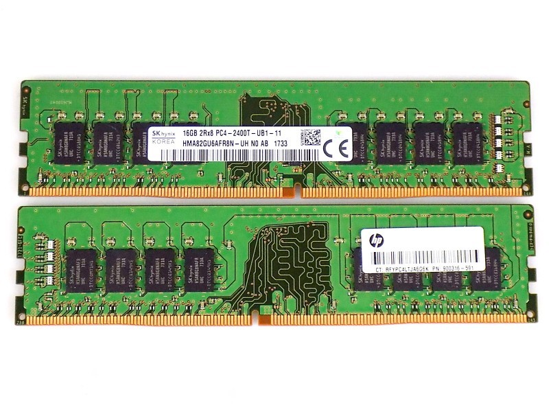 32GB (2x16GB) HP 900316-591 HMA82GU6AFR8N-UH N0 AB DDR4 2666Mhz PC4-21300T RAM