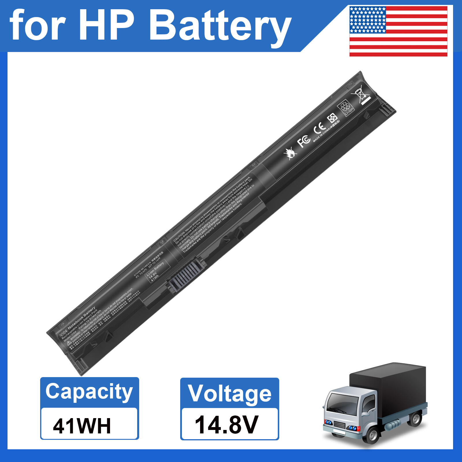 VI04 Battery for HP ProBook 440 445 450 455 G2 756479-421 HSTNN-DB6K 41Wh NEW