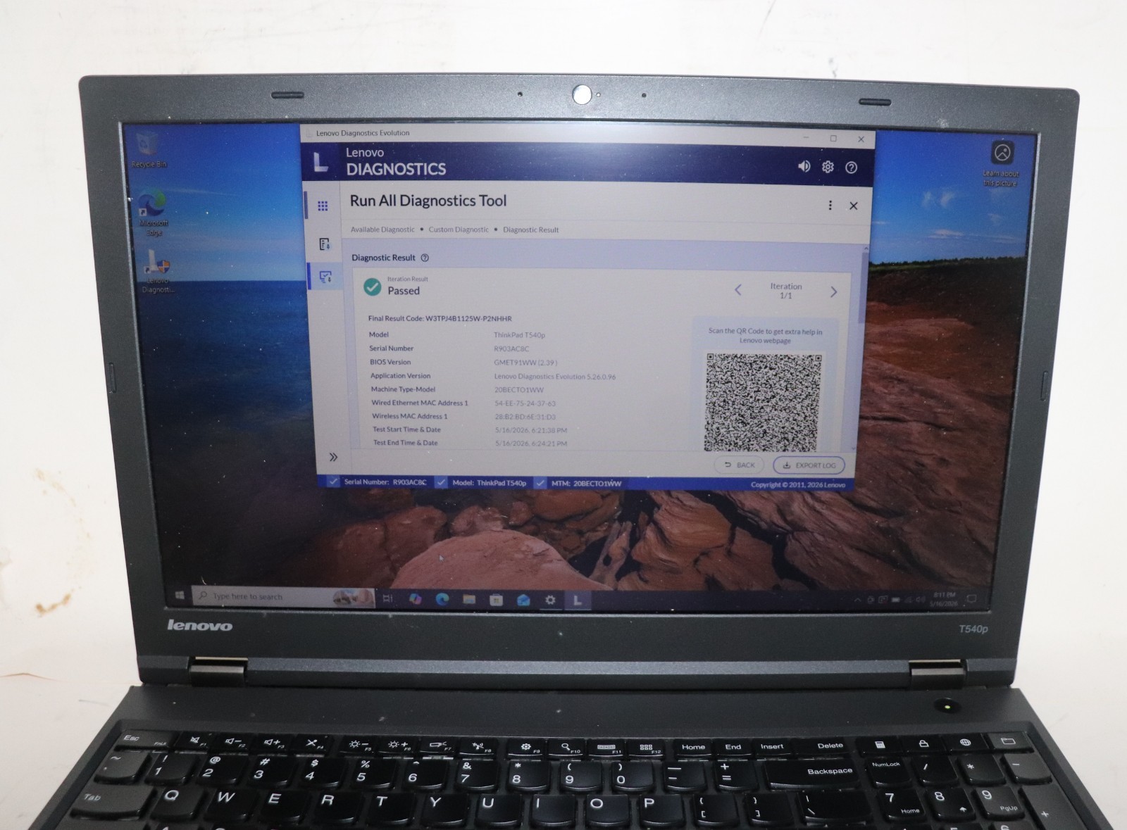Lenovo ThinkPad T540p|Intel Core i7@2.90 GHz|12GB RAM|256GB SSD|Win10|Webcam