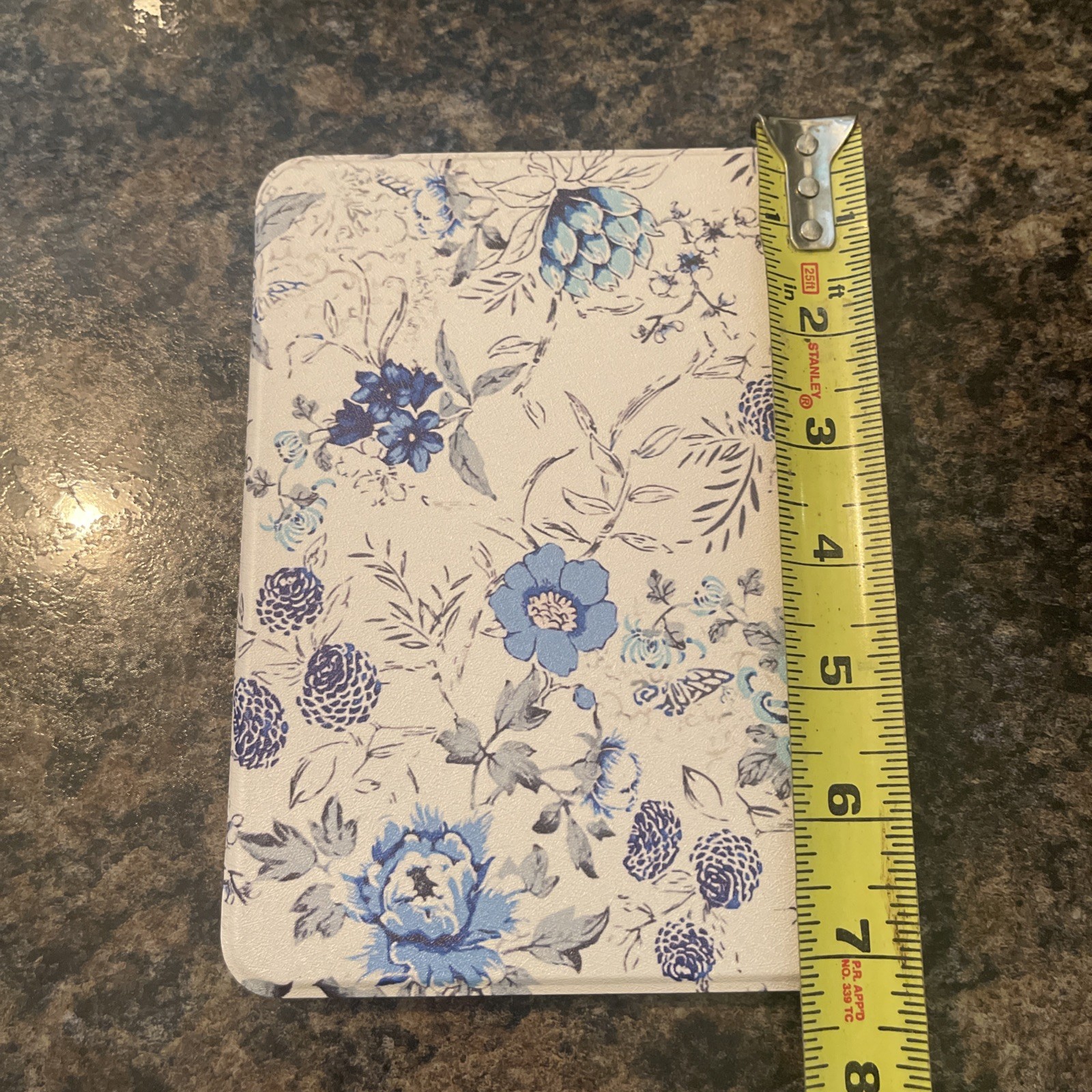 Moko Kindle Case White Blue Floral 5×7 Inches Protective Cover Paper White New