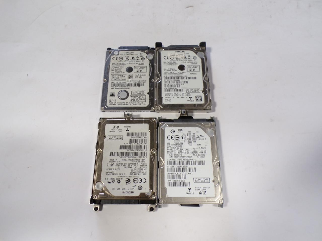 Lot Of 4* Hitachi HTS723232A7A364 320GB SATA 3.0Gb/s 2.5” Hard Drive