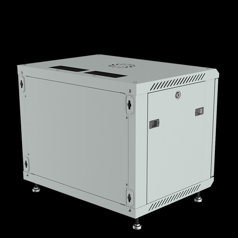 6U Wall Mount Server Rack Network Cabinet Data AV 24-inch Depth Locking GREY