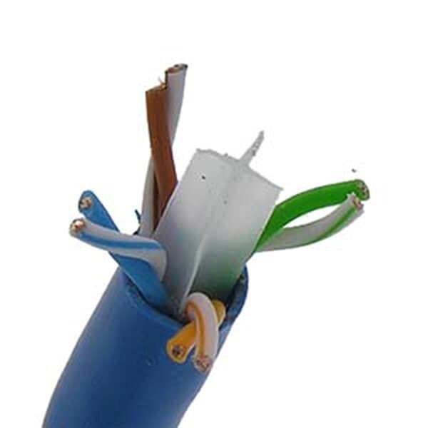 1000FT Cat6 Ethernet LAN Network UTP Cable CMR 23AWG Solid Copper Bulk Wire Red
