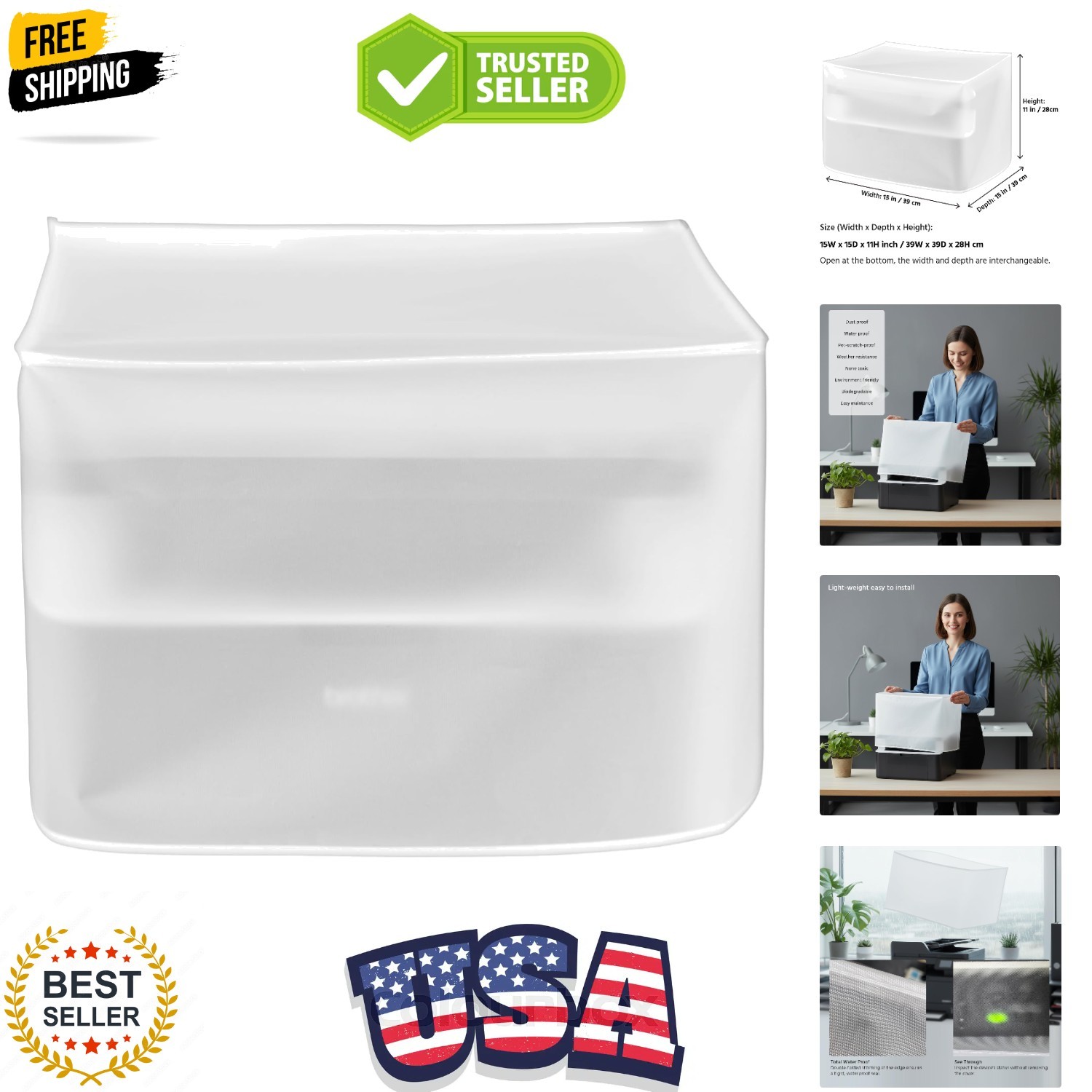 Printer Dust Cover Case Water Proof Protective Covers jacket,compatible with …