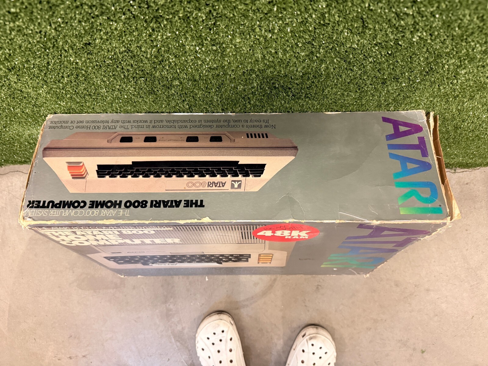 Atari 800 48K RAM Vintage 8-Bit Home Computer w/ Original Box Power Adapter