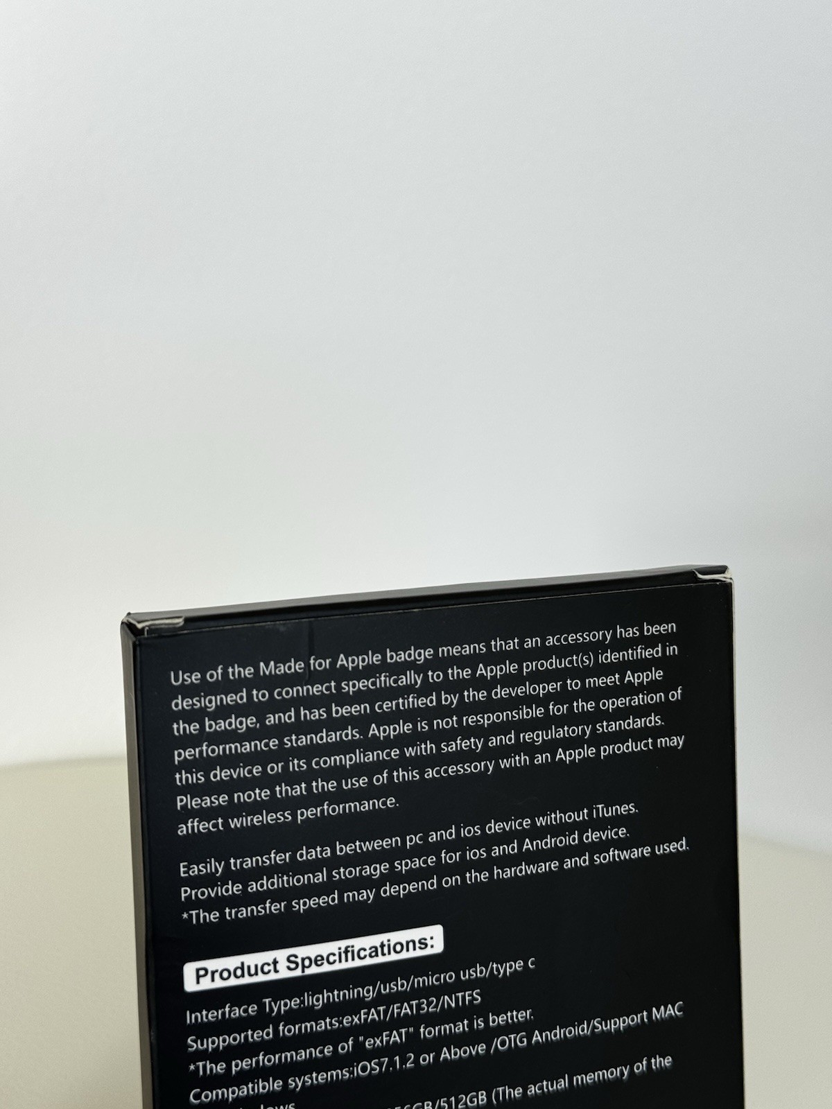 4 in 1 flash drive 256GB for Apple / iPhone / iPad/ android/ Mac / windows