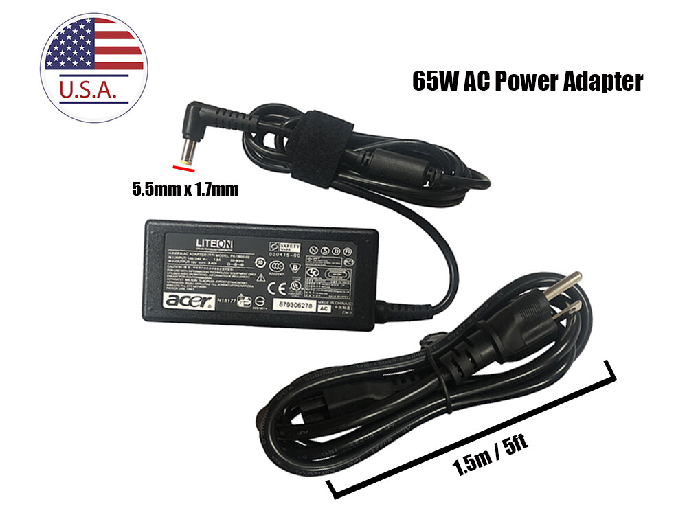 Acer LCD Monitor S201HLbd H226HQL S241HL S201HL S211HL AC Adapter Power Charger