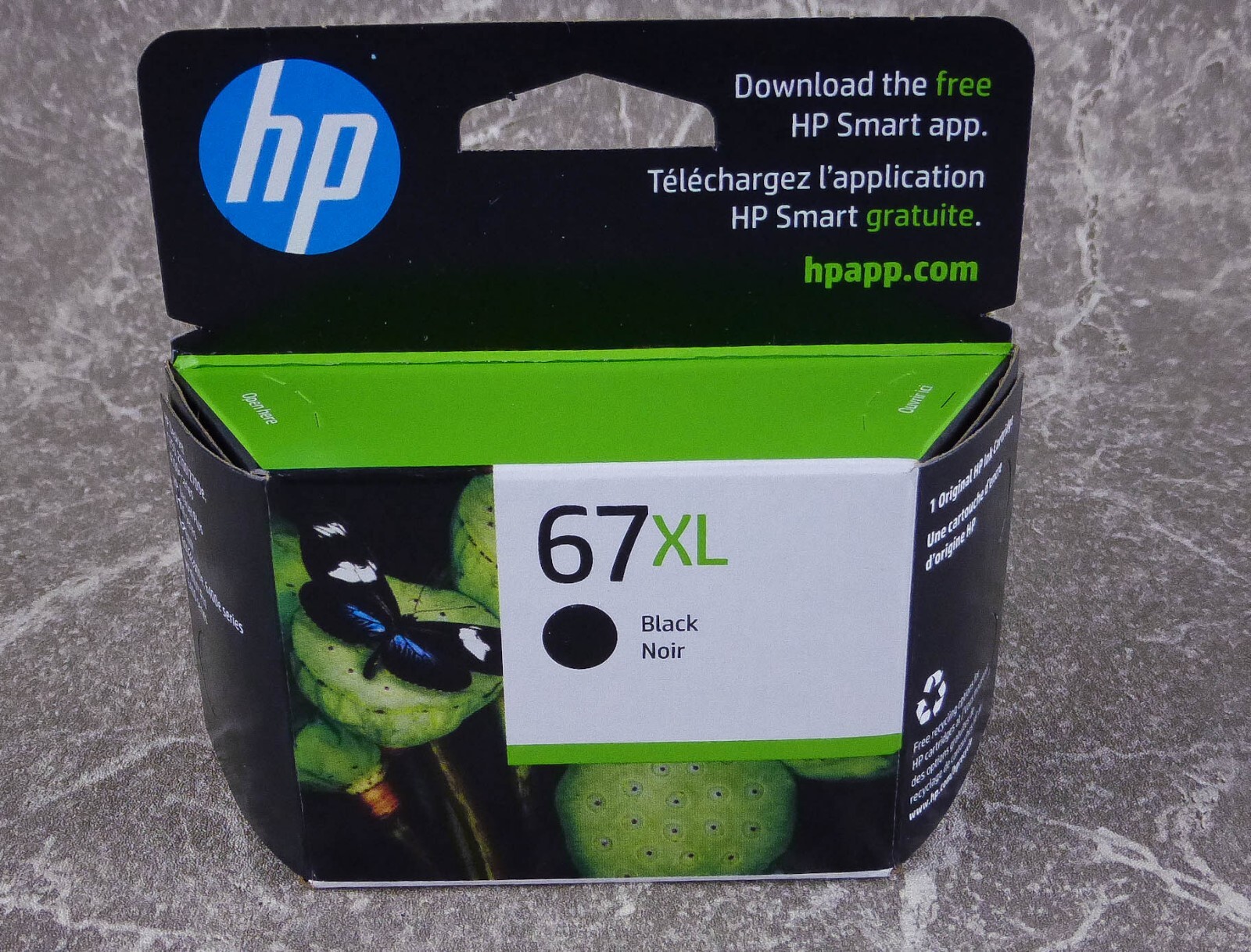 HP 67XL Ink Cartridge Black ~ 240 pages – New Fresh Factory Boxed