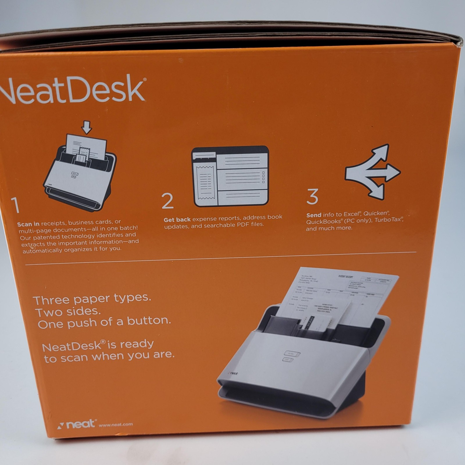 NeatDesk ND-1000 Desktop Scanner Duplex USB 2.0 ADF Digital Filing System Mac PC