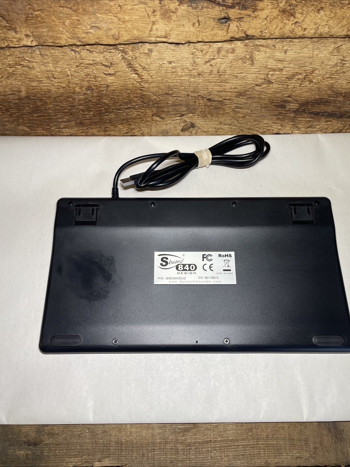 Bakker Elkhuizen Compact Keyboard S-Board 840 Design, ISO 9001/ISO 14001, USB