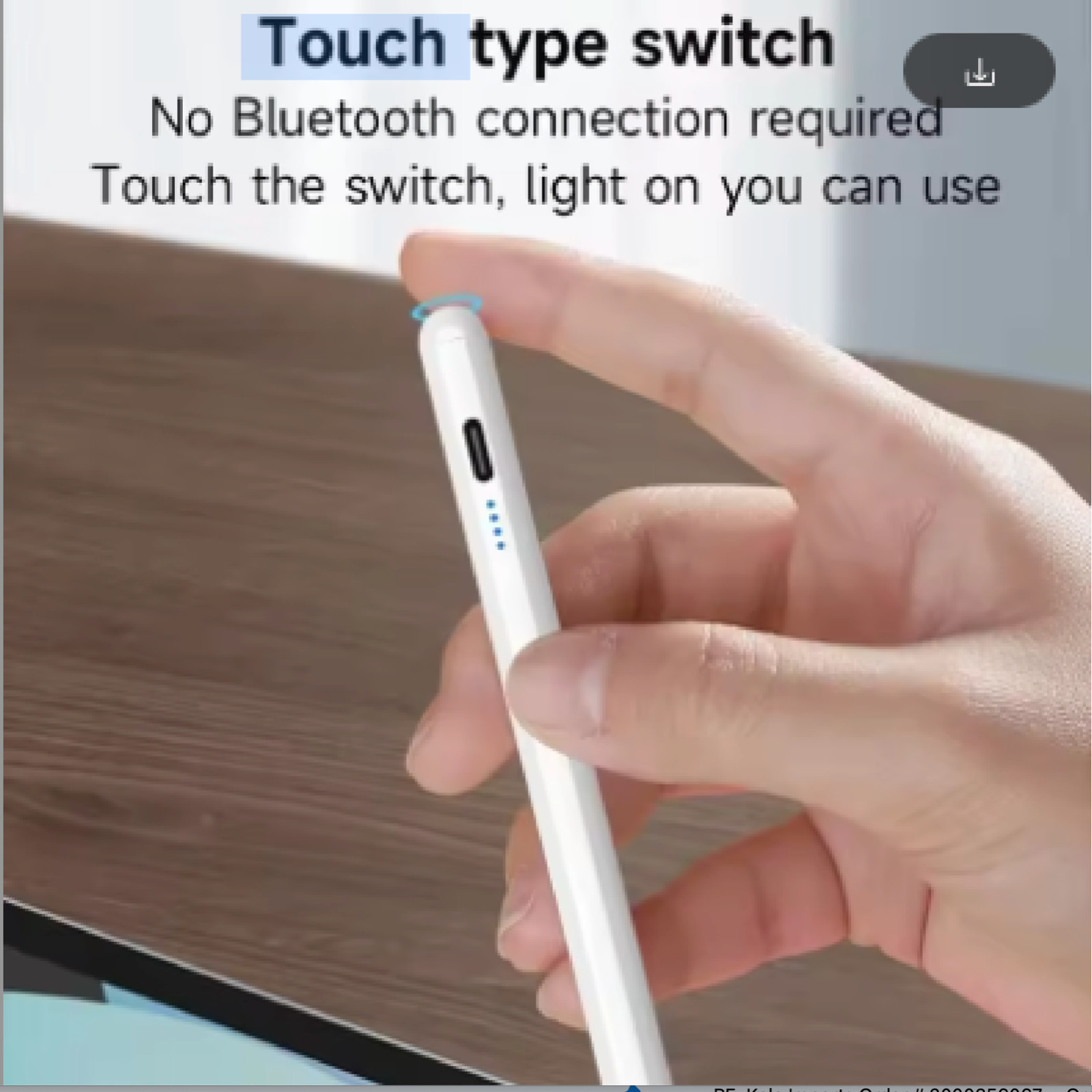 Universal Pencil Stylus for Apple iPad – White