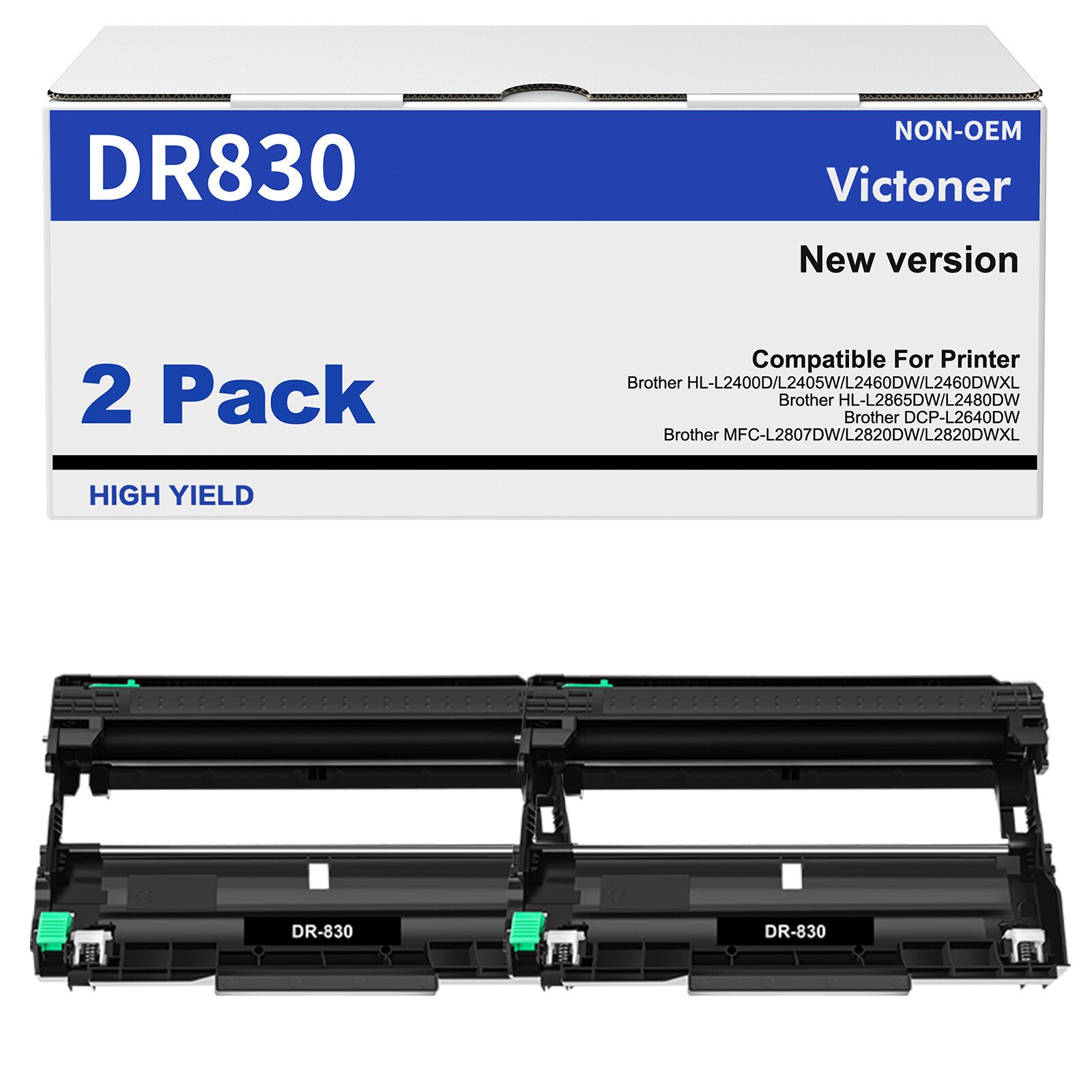 DR830 Drum Unit Compatible With Brother TN830 HL-L2400D DCP-L2647DW MFC-L2760DW