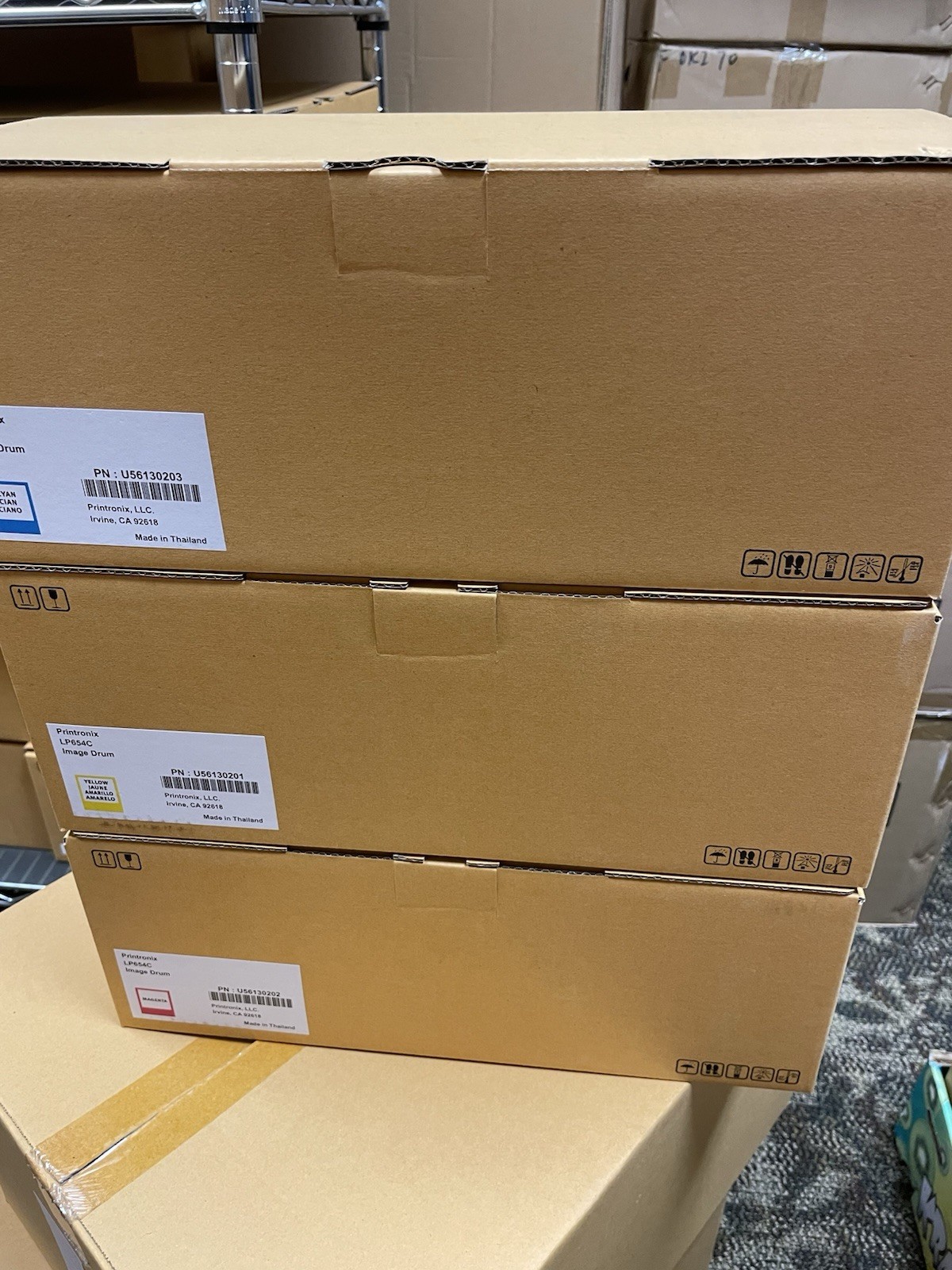 PRINTRONIX LP654C LOT OF CMY Imaging Drum U56130201 U56130202 U56130203 NEW OEM