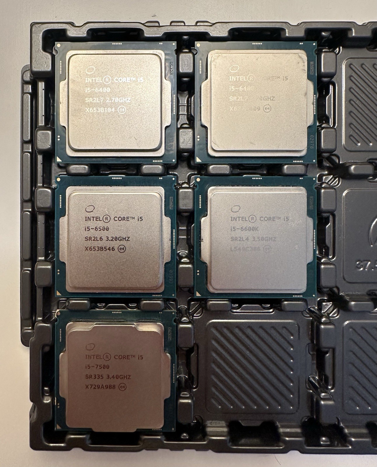 Lot of 5 Mixed Intel Core 5th Gen Processors
