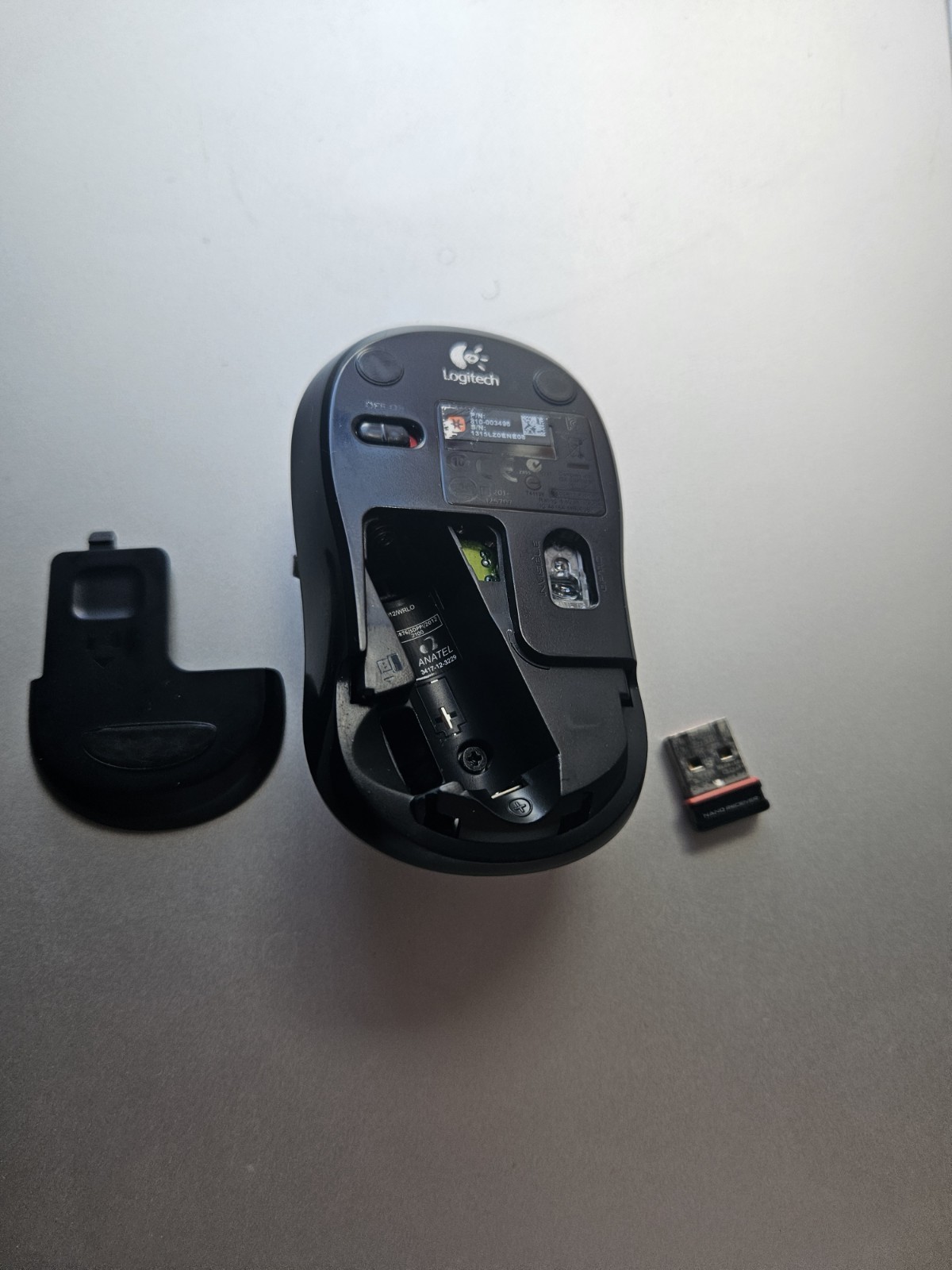 Logitech Wireless Mouse M185 Gray Used