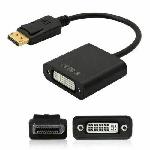 LOT NEW DisplayPort DP Male to DVI Female Adapter Cable Converter for Laptop PC