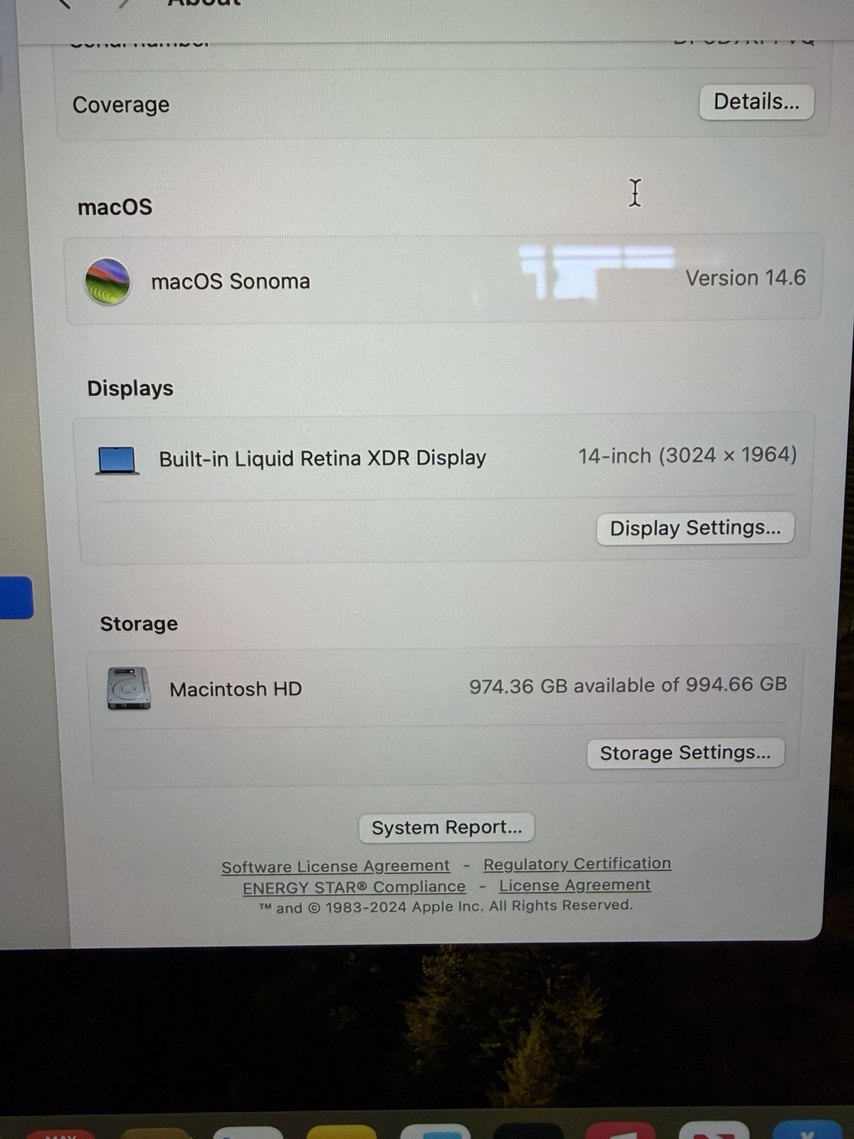 2023 Apple MacBook Pro 14″ M3, 10C GPU, 16GB RAM, 1TB SSD, MXE03LL/A Model A2918