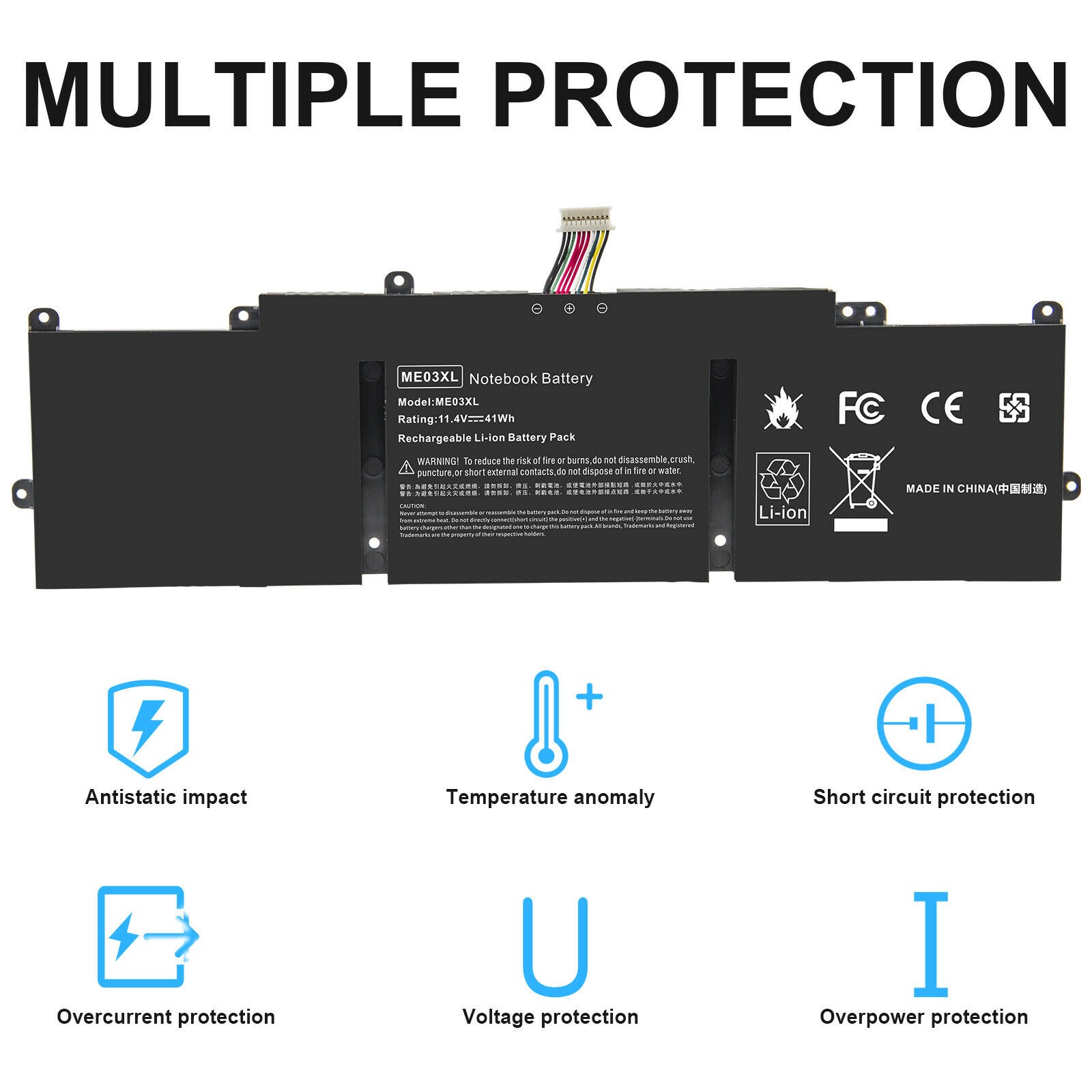 ME03XL Battery For HP Stream 11 11-D 13-C010NR Notebook 787521-005 787089-541